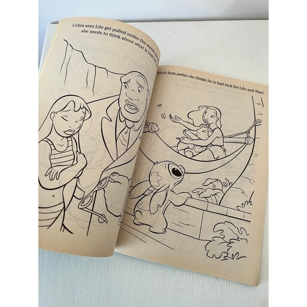 Vintage‎ Disney Lilo and Stitch Coloring & Activity Book Golden 2002
